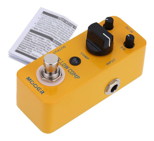 Compressor Elétrico Effect Pedal Mooer Effect Comp Yellow