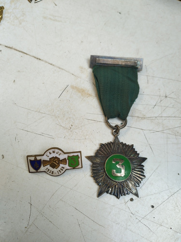 Medalla Antigua 3 Compañía Bomberos 