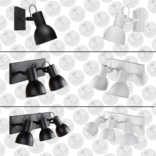 Imagen 5 de 10 de Lampara Aplique Spot Pared 1 Luz Minimalista Apto Led
