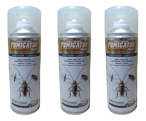 Fumigator Fogger Insecticida Descarga Total Aerosol X 3 U