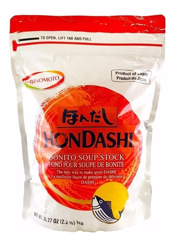 Hondashi Ajinomoto polvo sazonador para caldo de pescado 1kg