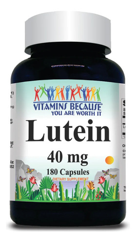 Luteina 40 Mg X 180 Caps Vitamins Because Usa