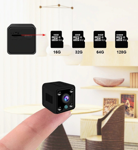Camara Espía Mini Wifi Visión Nocturna Seguridad 24/7