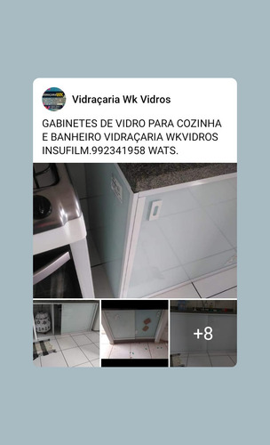 Imagem 5 de 5 de Gabinetes De Vidro Parnha E Banheiro Com Plotagem E Ga