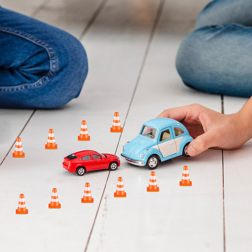 50 Unidades De Conos De Tráfico En Miniatura, Barricadas, Se