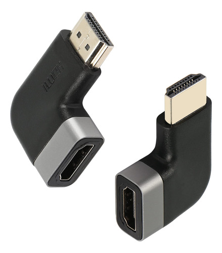 Gelrhonr Hdmi En Ángulo 90 Grados Hdmi Macho A Hembra Conect