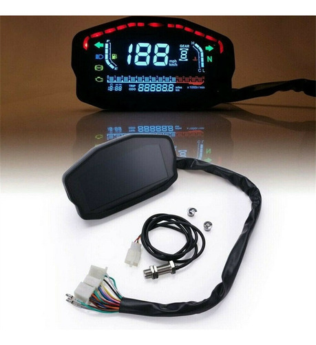 Velocímetro De Odómetro De Motocicleta Digital Lcd Universal