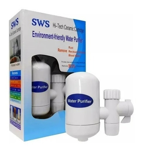 Imagen 1 de 6 de Filtro Purificador De Agua Ceramico Y Carbon Canilla Cocina