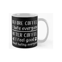 Comprar Taza Antes Del Café Odio A Todos Después Del Café Me Siento 