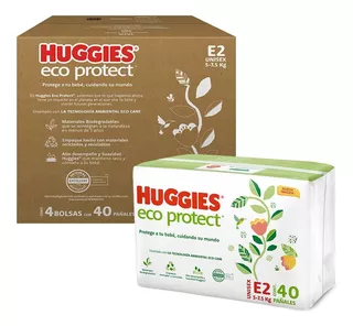 Huggies Eco Protect Pañal Desechable Para Bebé, Unisex,