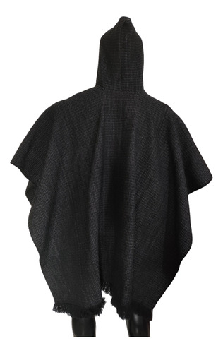 Ruana Poncho Hombre Mujer Tejida Lana Algodón Liviana Urbana