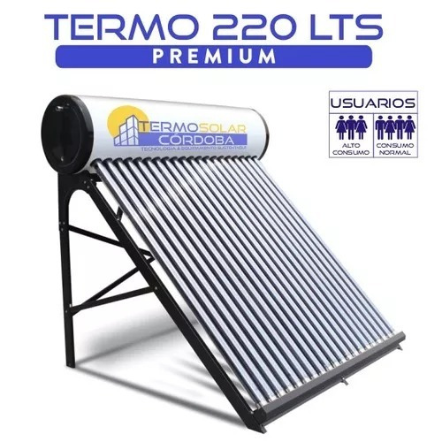 Imagen 1 de 8 de Termotanque Solar 220 Lts Termosolar Con Kit Eléctrico.