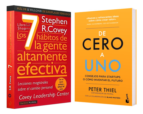 7 Hábitos Gente Efectiva R + De Cero A Uno Peter Thiel