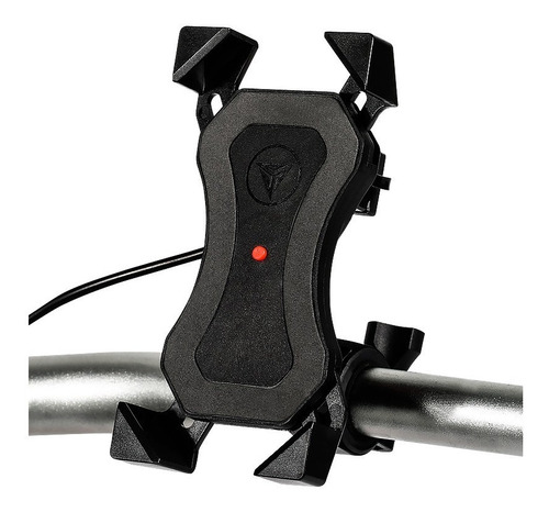 Soporte De Tubo Para Celular Mas Cargador Usb Motowolf 2817c