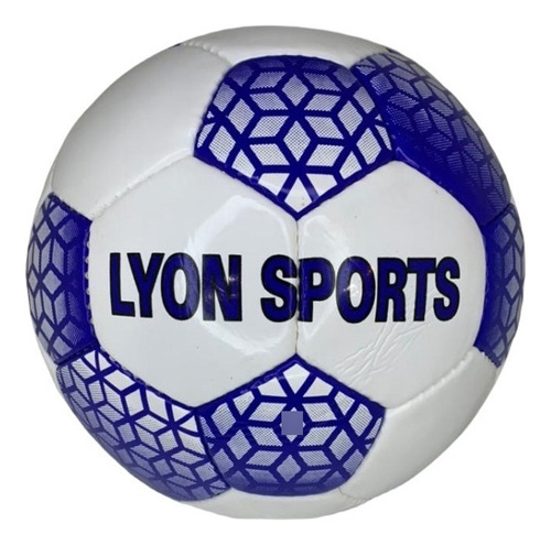 Pelota De Futbol N° 5 - Art. 2018-1 Lyon Sports Color Azul Y Blanco