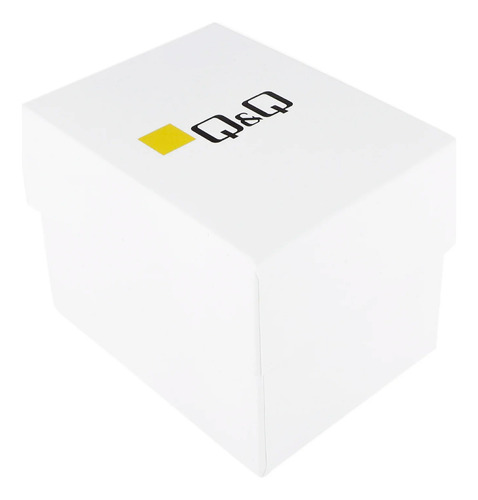 Reloj Q&q C10a-058py Men´s-acero Plateado Acero Blanco