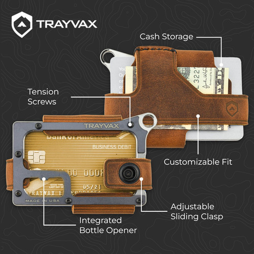 Billetera Trayvax Contour, Frontal Bolsillo With Rfid Bloque