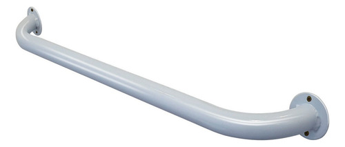 Alça Barra De Apoio Tubular Banheiro Idoso Mali 40cm Branca Cor Branco