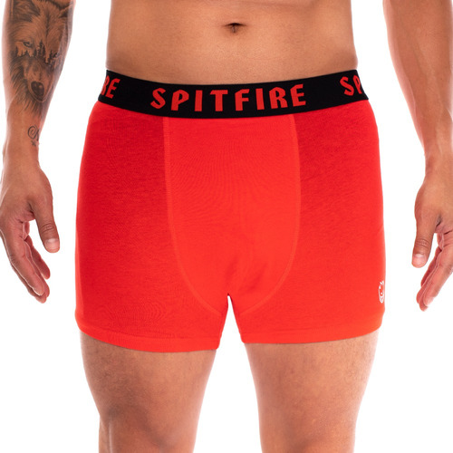 Pack 2 Boxer Hombre Classic Rojo Negro Spitfire