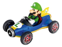 Comprar Vehículo Y Figura Super Mario - Luigi Kart Mach 8 Carrera