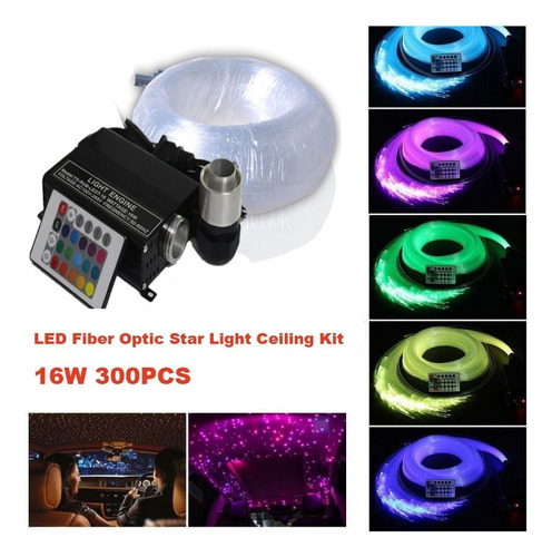 Kit De Luz Led De Fibra Óptica Para Techo De Coche