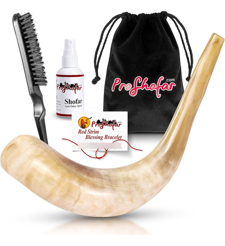 Shofar Set (bolsa De Transporte De Terciopelo, Aerosol Neutr