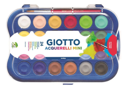 Aquarela Giotto Mini 24 Cores 23mm