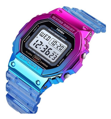 Reloj Skmei 1622 / Mujer, Niños, Resistente Al Agua, Alarma.