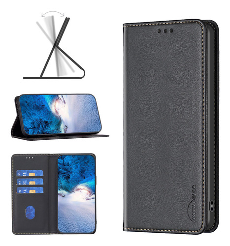 S Funda Magnética De Piel Tipo Cartera Para Samsung Galaxy