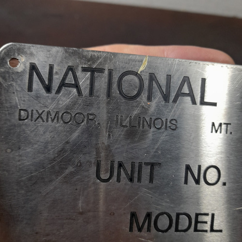 Imagem 5 de 9 de Locomotiva Placa De Construção Nre C30-7 Antiga Original