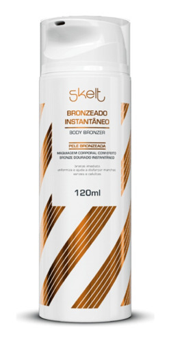 Bronzeado Instantâneo Skelt Maquiagem Corporal Pele Dourada