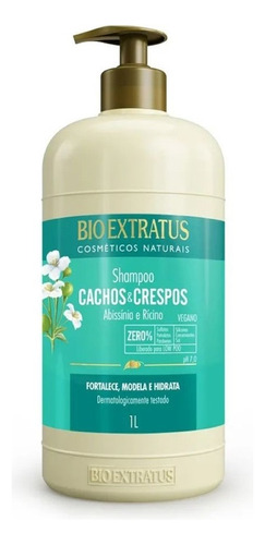 Shampoo Para Low Poo Cachos E Crespos 1l Bio Extratus Ofical