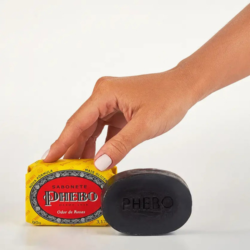 Sabonete Barra Phebo Glicerina Odor De Rosas 90g 2 Unidades