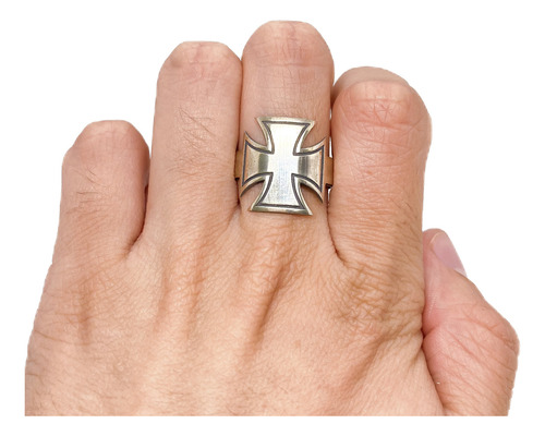 Anillo Cruz Malta Plata 925 Plata 925 C - Grande Plata 925