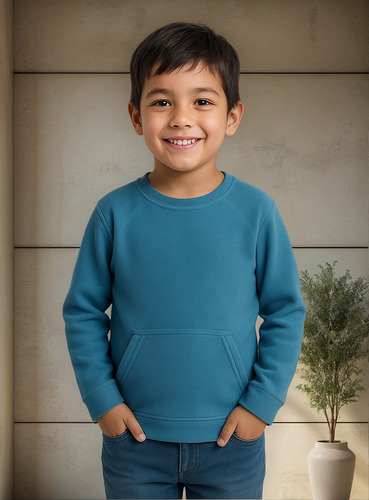 Buzo Micropolar Niños Nomadic Cuello Redondo Antipilling P°