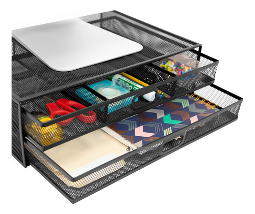Mount-it! Soporte Para Monitor De Computadora Con Cajones