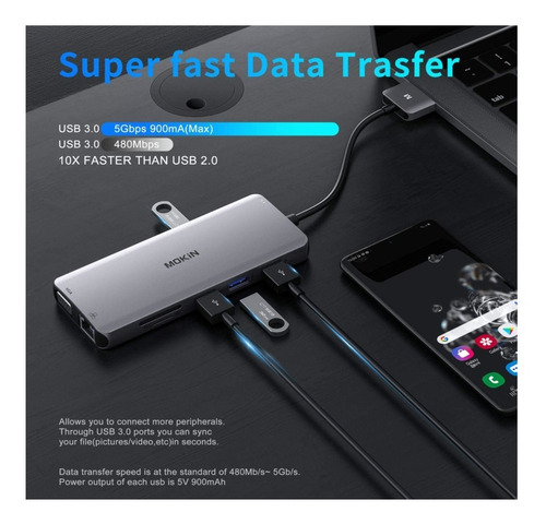 Adaptador Hub Mokin Macbook Pro O Air 12 En 1