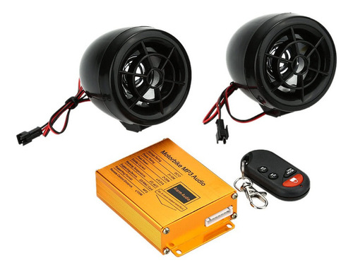 Kkmoon Motocicleta Reproductor Mp3 Sistema De Sonido Alarma