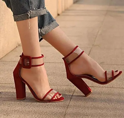 Zapatos de 2025 tacon color vino