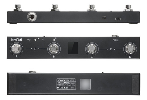M-vave Pedal De Control Midi 4 Botones