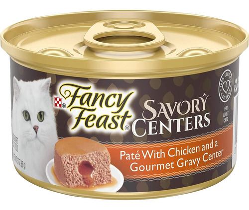 Fancy Feast Gourmet Pate Humedo Para Gatos Con Centros Salad