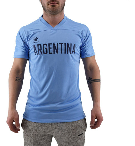 Remera Kelme Basquet Pre Match Seleccion Argentina Original