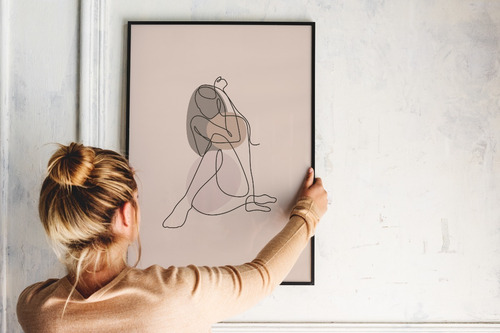 Quadro Decorativo Grande Sala Arte Linha Fina Mulheres Divas