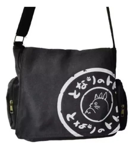 Bolsos De Hombro De Lona My Neighbor Totoro De Alta Calidad Color Negro