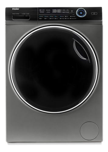 Lavasecadora Haier Carga Frontal Automática 12 Kg Inoxidable Color Silver