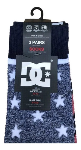 Calcetas Dc Shoes 3 Pack Colores Convinados
