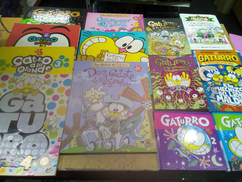 Libros De Gaturro - Lote X 12 Tapa Blanda Y Tapa Dura (Usado)