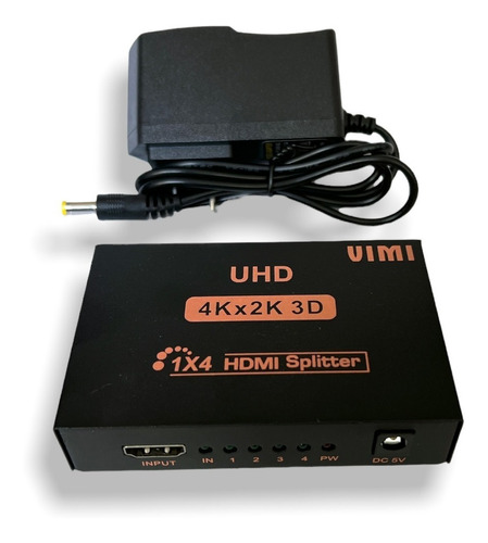 Splitter Hd De 1 A 4 Salidas Hd, 2k 4k 3d Para Pc, Tv, Lap