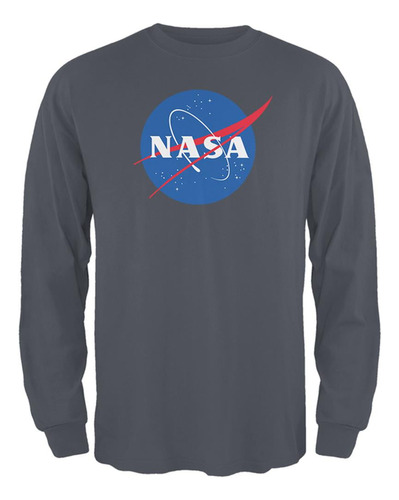 Camiseta De Manga Larga Para Con Logotipo De La Nasa,