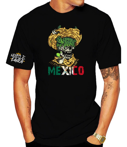 Playeras Hustle Prado Cactus Sombrero Mexico #337